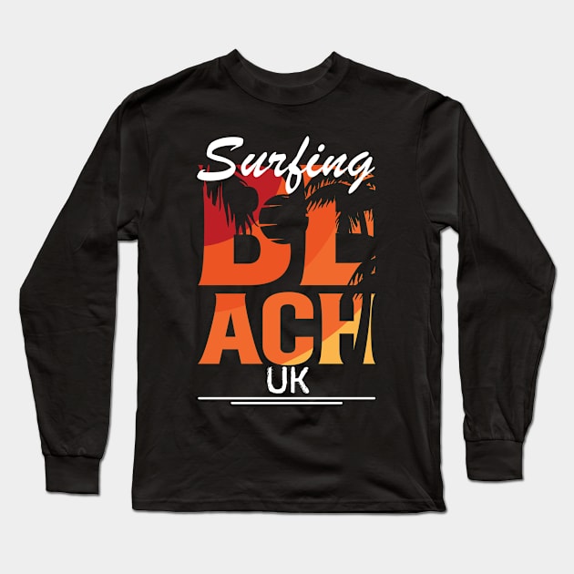 Surfing in UK, UK Long Sleeve T-Shirt by ArtDesignDE